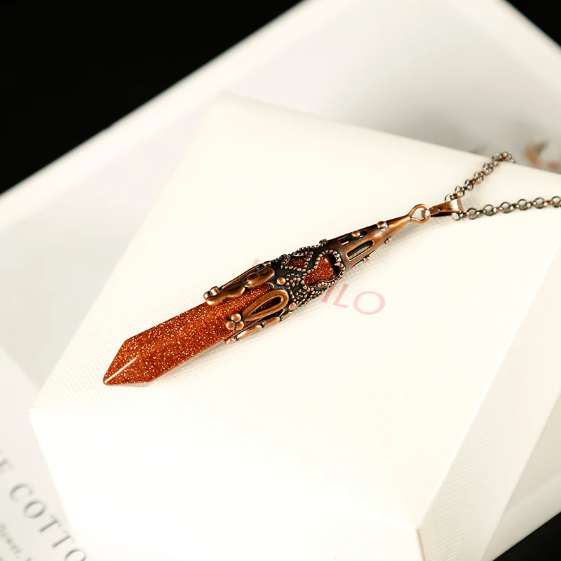 1pc natural stone pendant jewelry necklace mineral healing crystals rose quartz meditation holiday party DIY gift | Дом и сад