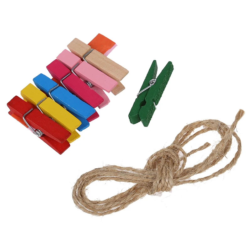 AAAE Top-7pcs фото линия рисунок фотография рамка подвесная веревка для демонстрации 7