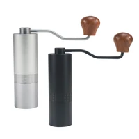 portable manual coffee grinder stainless steel burr pour over espresso bean grinder home washable hand brewing barista tools
