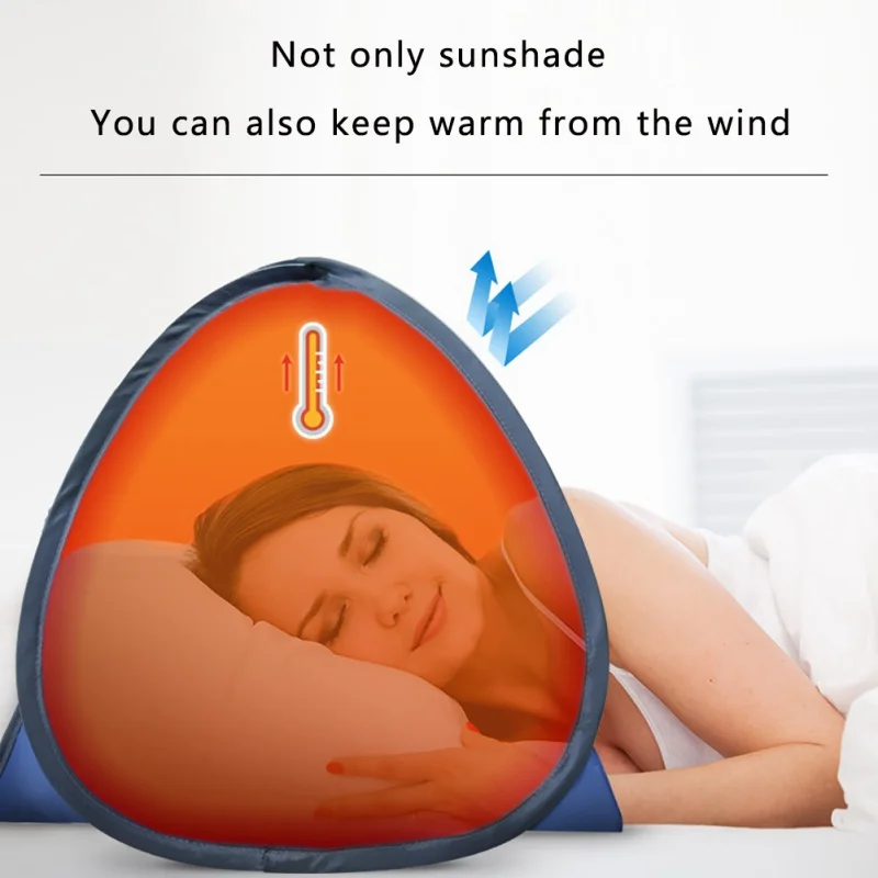 

Tent Sun Shelter Portable Awning Head Pop Up Tent High Quality Sunshade For Beach Sand Prevention Sunbathing