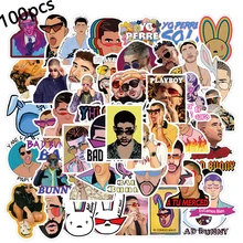 Наклейки певицы Bad Bunny 10/50/100 шт./компл. для гитары игрушек сделай