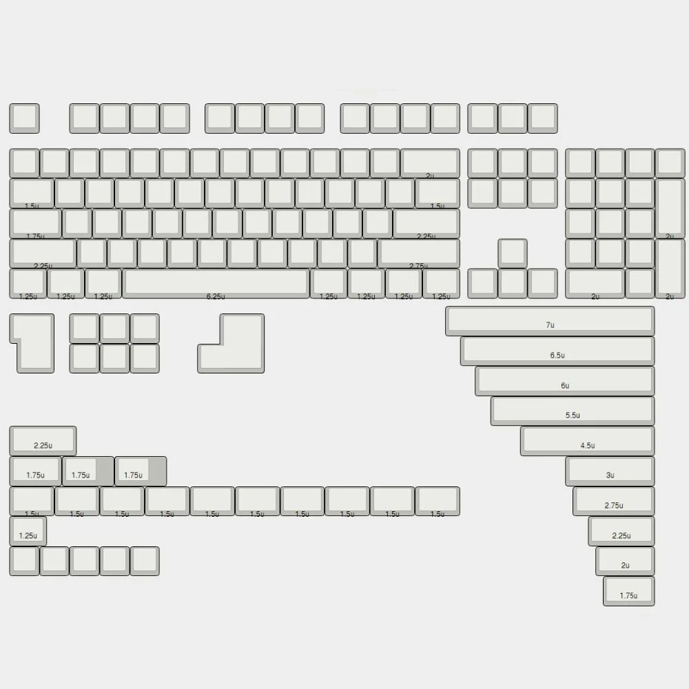 Пустые колпачки для клавиш XDA 142 переключателей Cherry Mx Механическая игровая