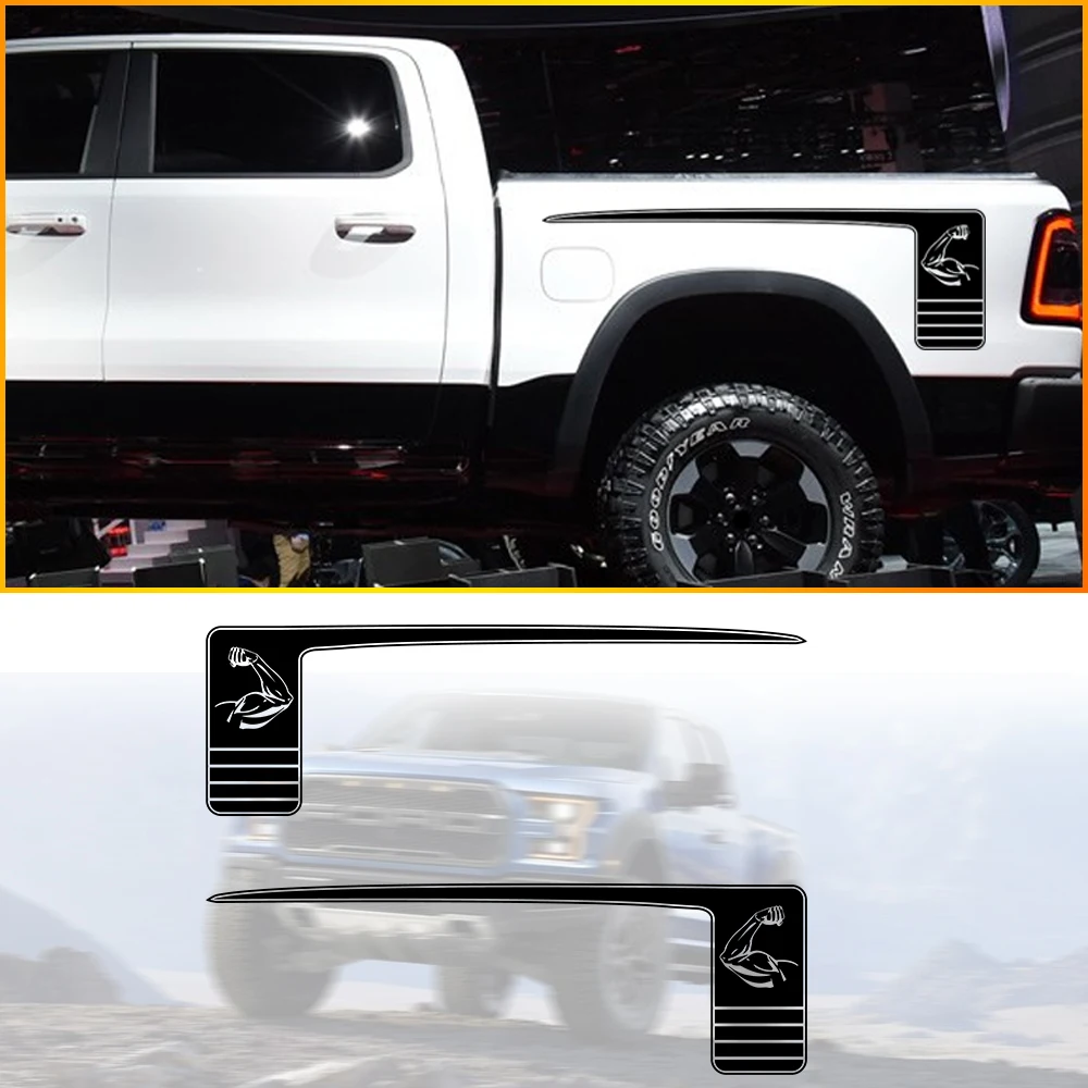 Пикап грузовик автомобиль боковые полосы юбки графические наклейки для Nissan NAVARA