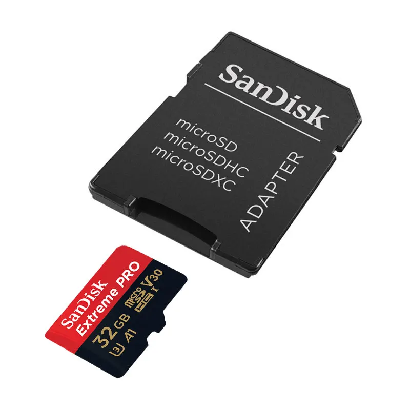 

SanDisk Extreme PRO microSDXC UHS-I Card 64GB 128GB 256GB Up to 170MB/s Read Speed U3 V30 A2 Memory Card TransFlash TF Card 4K