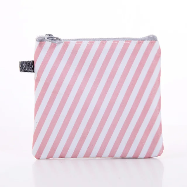 stripe Подгузник для девочек, гигиеническая салфетка, сумка для хранения, холст, гигиенические прокладки, посылка, сумки, портмоне, органайзер для ювелирных изделий, сумка для кредитных карт, чехол - Цвет: stripe