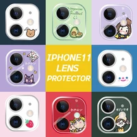 musubo kawaii cartoons lens glass for iphone 11 full protector lens luxury tempered film for iphone 11 pro max protective lovely
