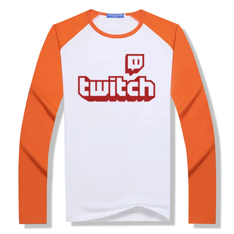 Twitch ТВ футболка игровой Топ Мужская геймер день отцов веер подарки Прайд длинный