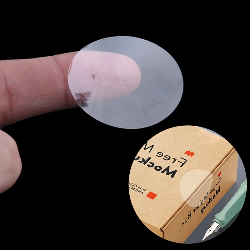 

PVC Transparent Blank Sticker Waterproof Packaging Evenlope Packaging Box Transparent Seal Label Sticker Stationery