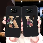 Poco F3 X3 NFC 2020 NFS чехол для Xiaomi Mi 10 Lite ультра Poco F2 Pro M3 X2 Pocophone F1 чехол Redmi K40 Pro письмо A-Z бампер