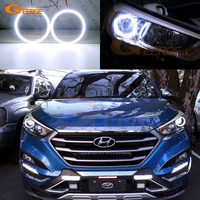 for hyundai tucson tl 2015 2016 2017 2018 excellent ultra bright cob led angel eyes halo rings car accessories day light
