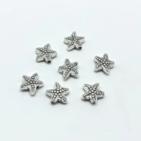junkang 20pcs charm starfish star beads jewelry making diy handmade bracelet necklace accessories connector