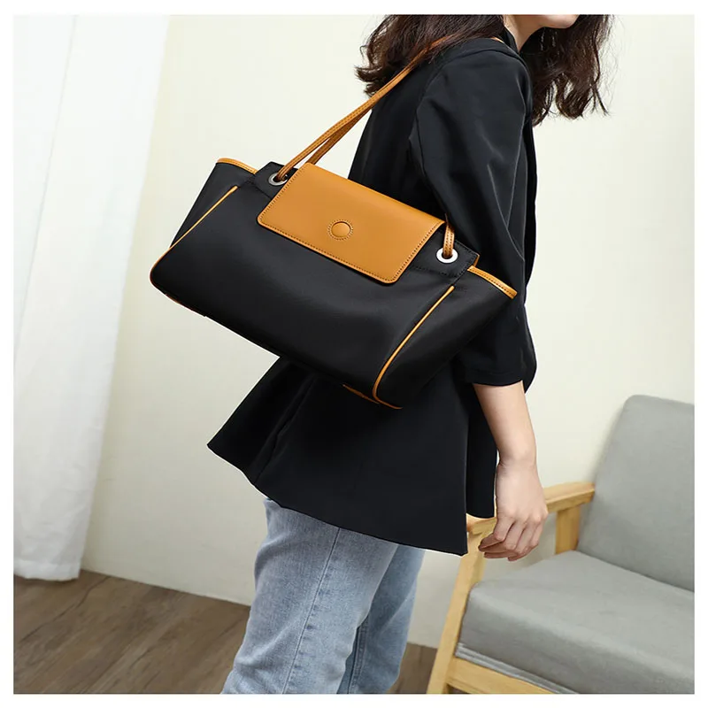 Woman Bag Shopper Large Oxford Handbag Leather Brown Vintage Fashion Mini Summer Womans Shoulder Bags New 2021