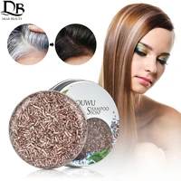 polygonum essence hair darkening shampoo soap natural organic mild formula hair shampoo gray hair reverse anti loss hair care