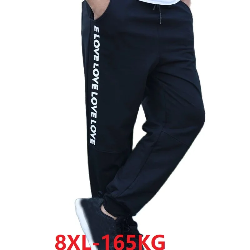 

autumn men pencil sports pants plus size 7XL 8XL 9XL sweatpants elasticity oversize pants loose 160KG 60 62 66 68 70