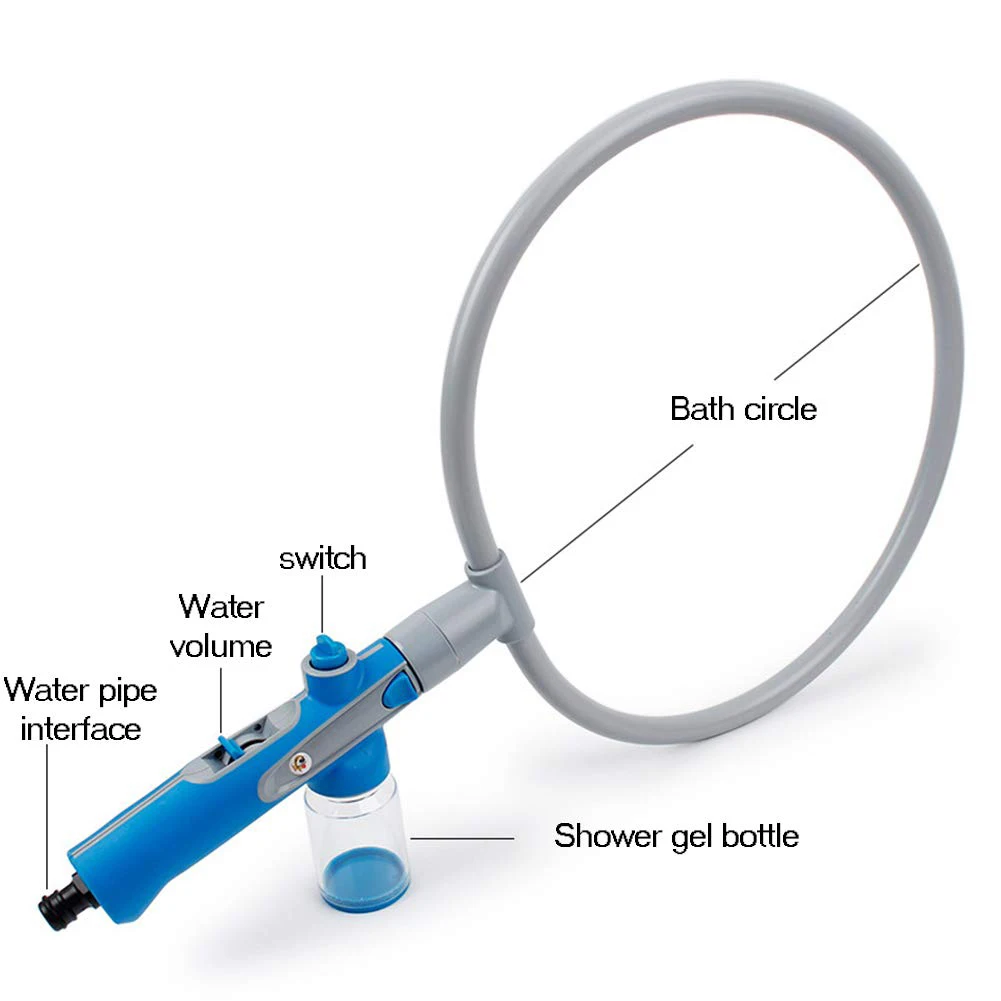 Инструмент для душа домашних животных собак и кошек 360 моющих распылителей в