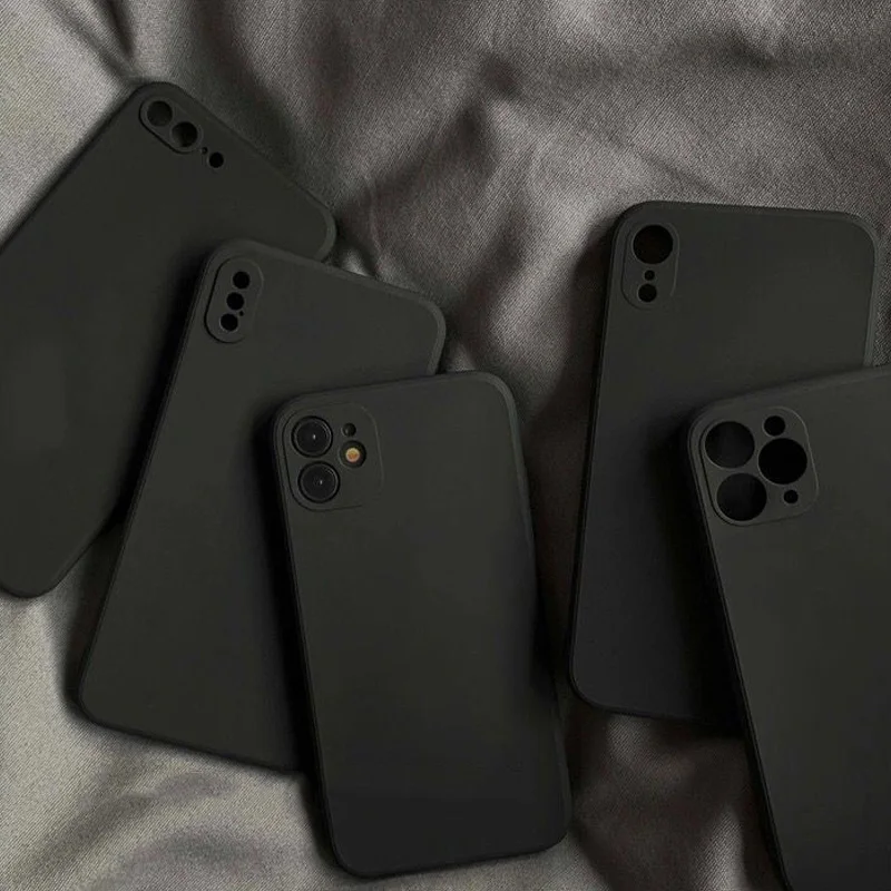 

Black Matte Anti-Drop Phone Case For OnePlus 9 9Pro 8 8Pro 7 7T 7Pro 9R 6 6T 5 5T 7TPro Soft TPU Shockproof Protective Cover Bag