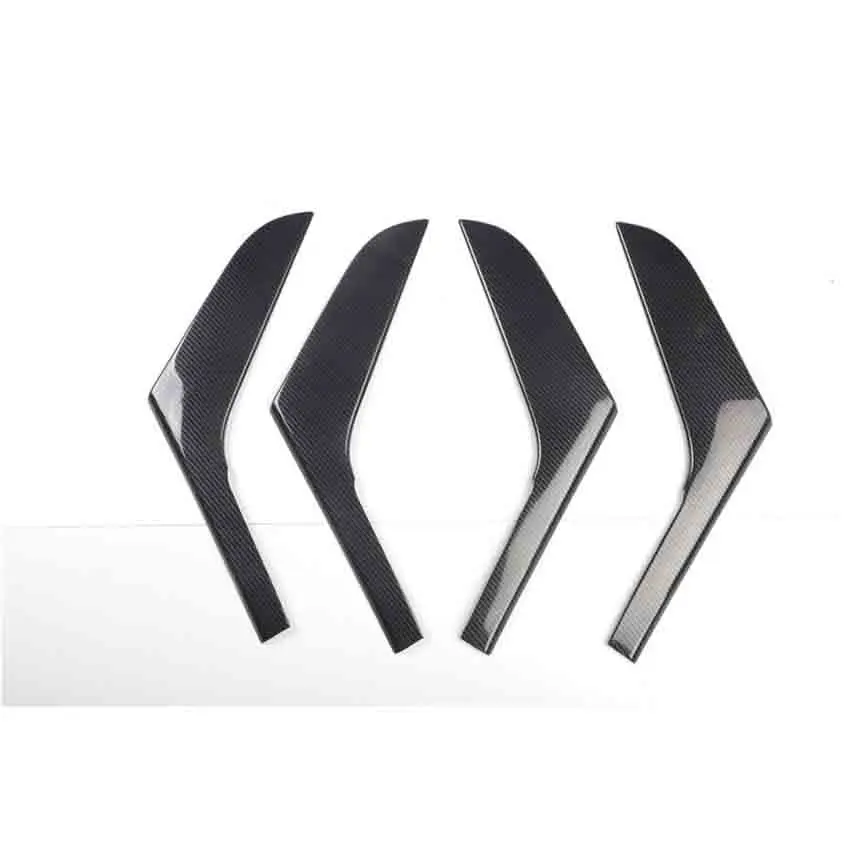 4 шт./лот автомобильные наклейки ABS углеродное волокно внутренняя дверь
