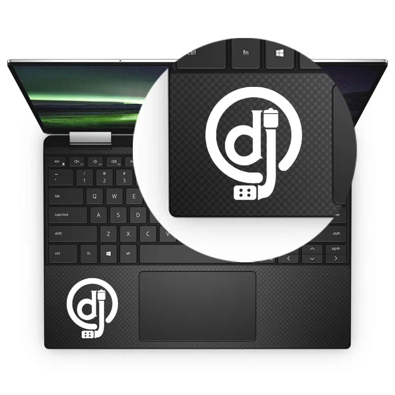 Виниловая наклейка для ноутбука Macbook Air Pro проигрыватель диджея с музыкальными