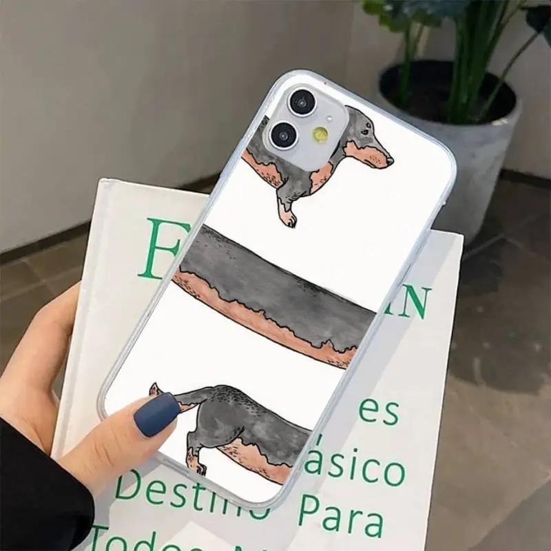 Чехол для iphone 13 8 7 6 6S Plus X 5S SE 2020 XR 11 12 pro XS MAX с изображением таксы | Мобильные
