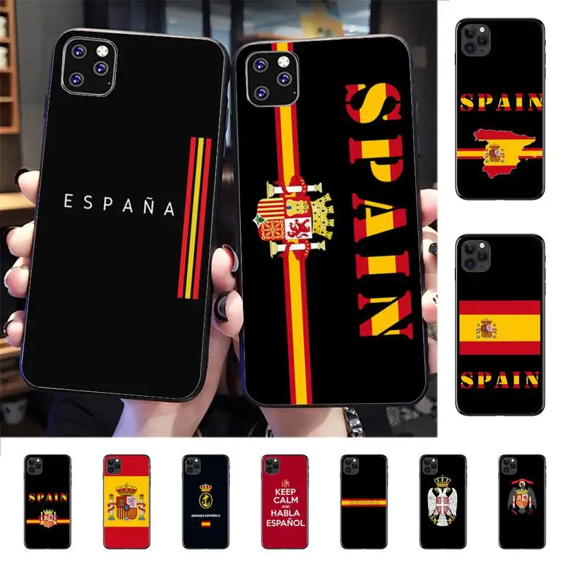 

YNDFCNB Spain Coat of Arms Flag Phone Case for iphone 13 8 7 6 6S Plus X 5S SE 2020 XR 11 12 mini pro XS MAX