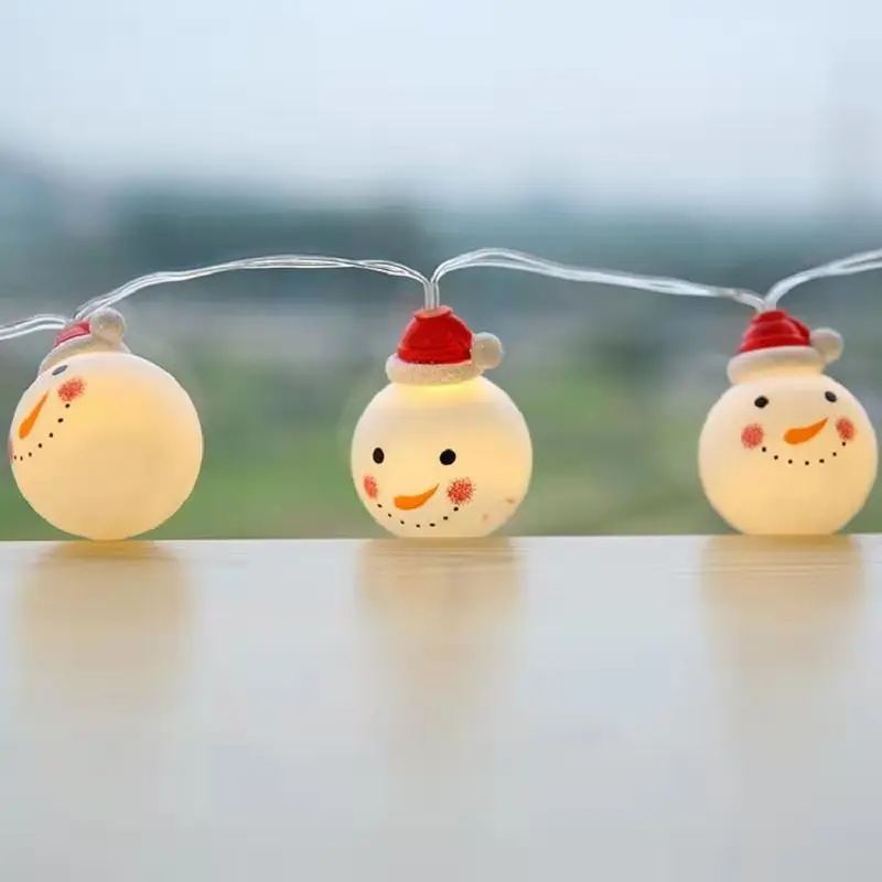 Светодиодный Рождественский Свет Снеговик гирлянды звезды для рождественской