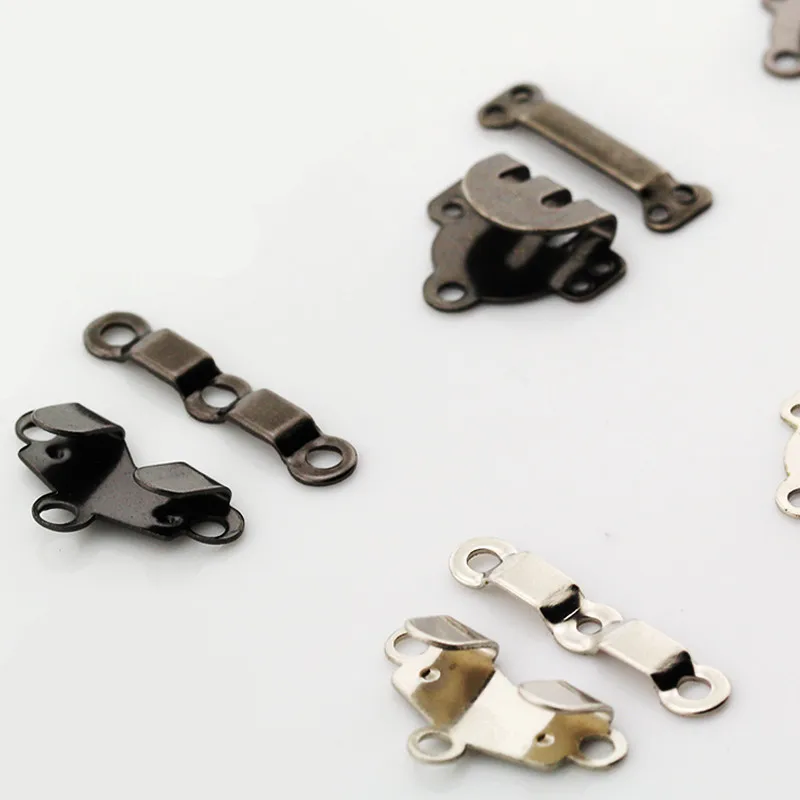 10 шт./лот застежка-крючок металлическая пряжка невидимая пуговица для