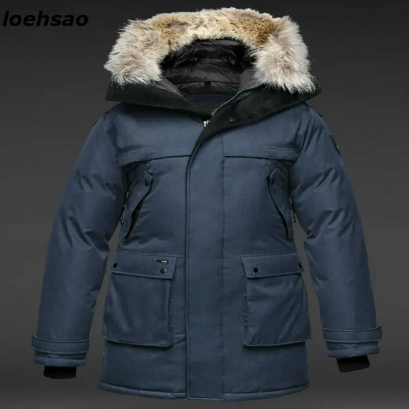 2019 новинка мужской пуховик зимний 90% белая верхняя одежда на утином пуху зимняя