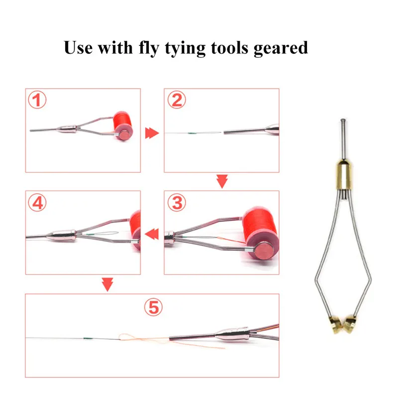 

Maken Hot Fly Koppelverkoop Zweep Finisher Verwerking Vissen Tools Nieuwe Knot Tying Tool Fishing Stainless Steel Sports