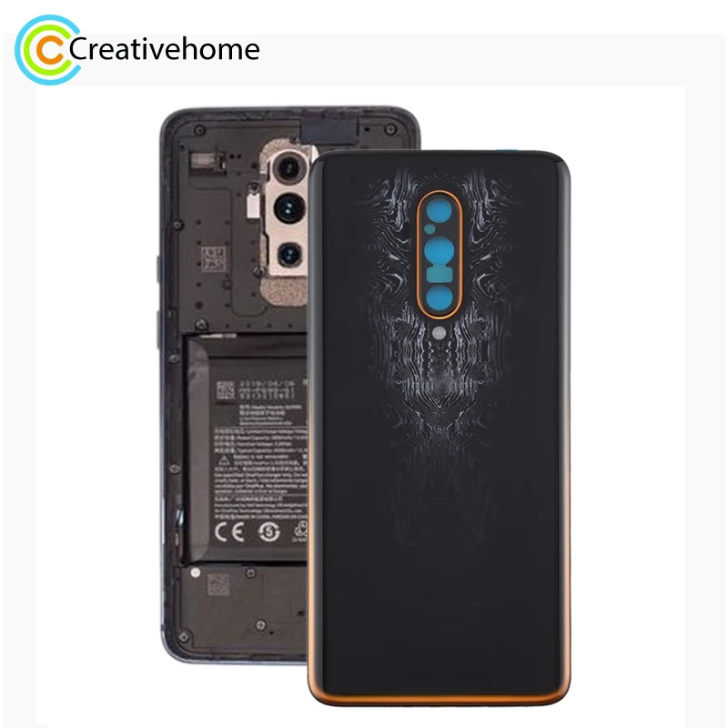 Высококачественная задняя крышка аккумулятора для OnePlus 7T Pro (черный и