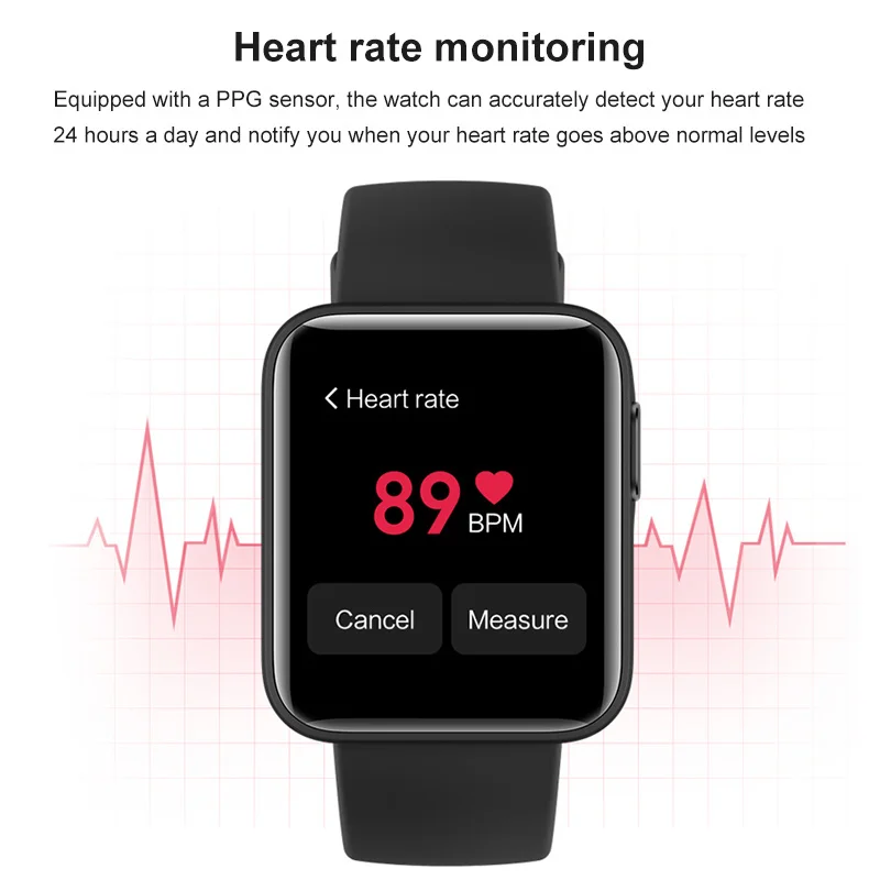 Подключенные часы Mi watch Lite Bluetooth 1 4 GPS монитор сердечного ритма
