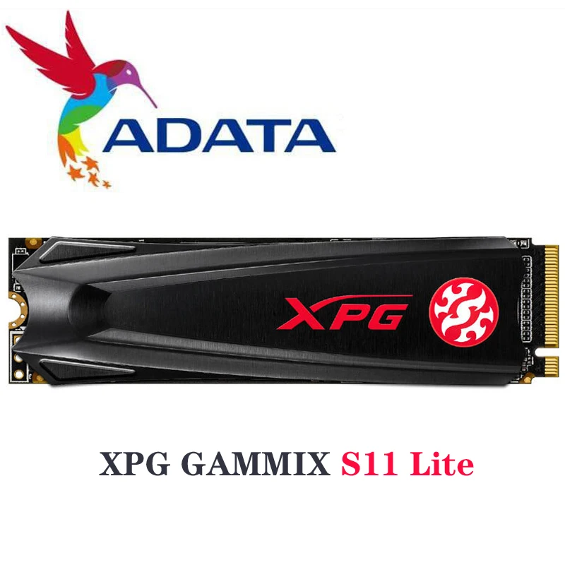 ADATA XPG GAMMIX S11 Lite PCIe Gen3x4 M.2 2280 ssd 256 512 ТБ для ноутбука настольного ПК внутренний