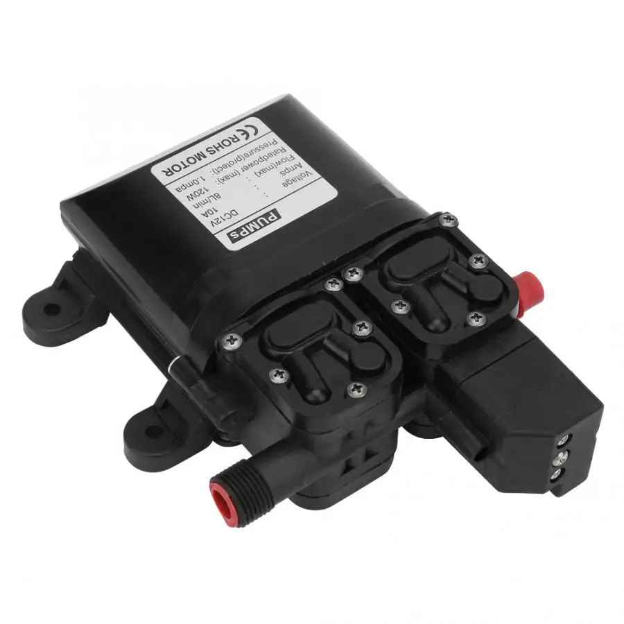 

DC 12V 120W High Pressure Self Priming Diaphragm Water Pump with Automatic New Drop Shipping 2020 Diaphragm Water Pump