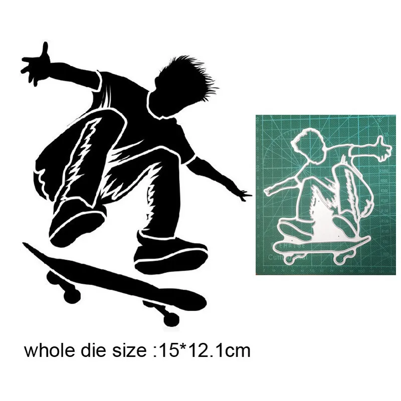 Металлические штампы для вырезания форма скейтборда украшение мальчиков