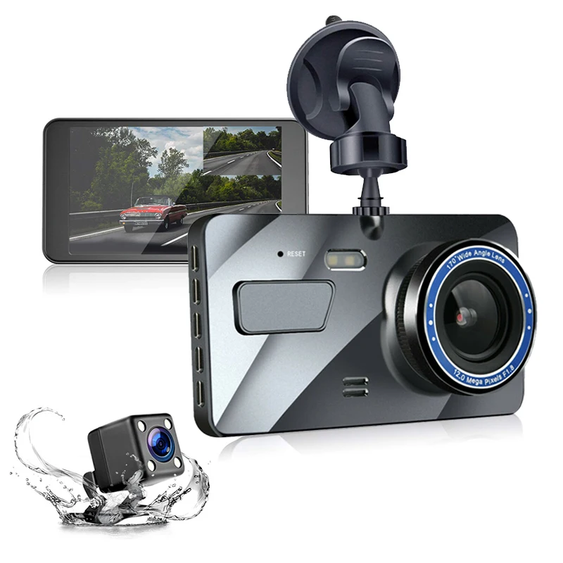 Car Dash Camera 4 Inch IPS Screen Full HD 170 Degree Driver Recorder Safety Guard Dashboard Cam Vehicle | Автомобили и мотоциклы