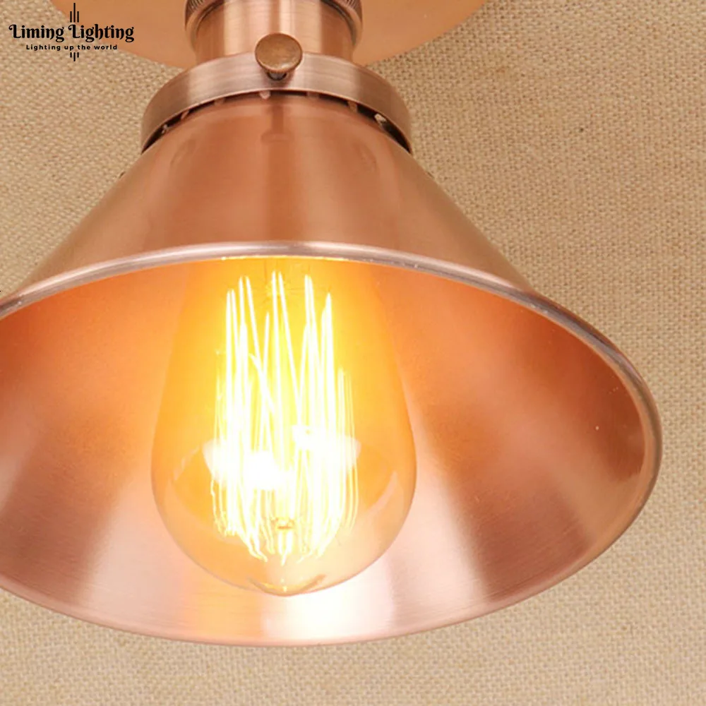 Лофт винтажные потолочные светильники Lamparas De Techo Lustre Luminaria Abajur комнатная потолочная лампа освещение Промышленное освещение для гостиной