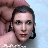 tttoys1 tq210323 16 scale princess leia head sculpt carrie fisher head carving model for 12 female action figure body