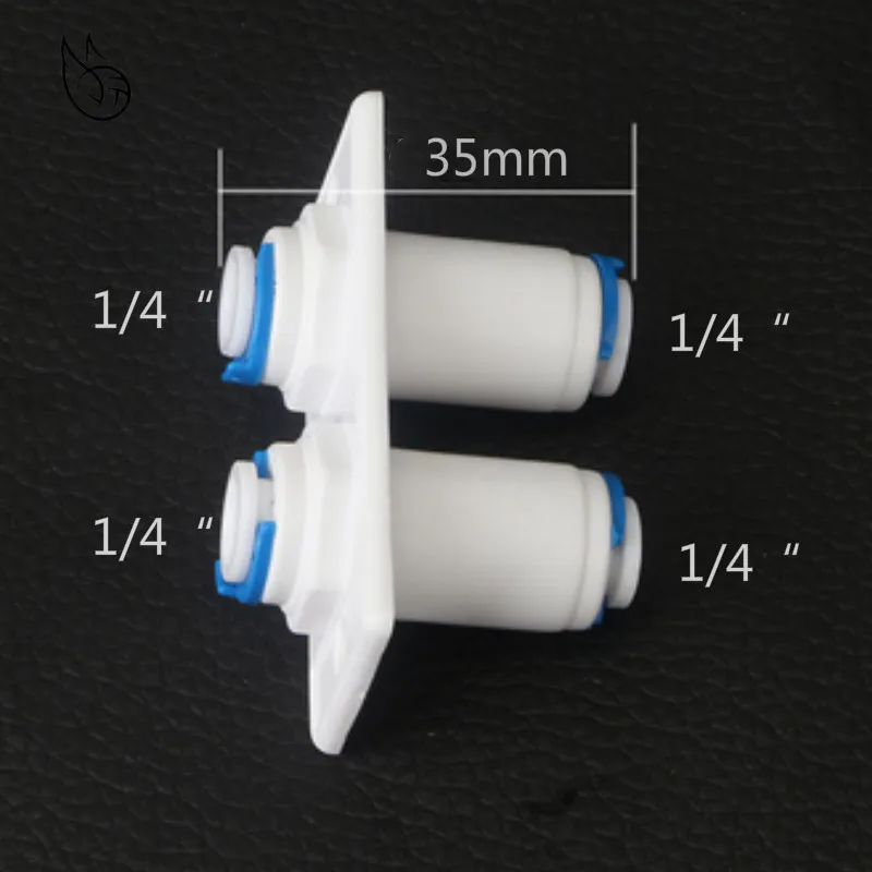 Система обратного осмоса для аквариума двойная переборка прямой 1/4 &quotOD шланг