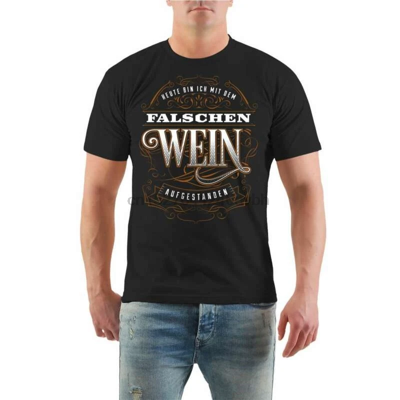 

T-Shirt Bin heute mit dem falschen WEIN aufgestanden Alkohol Party Geschenk