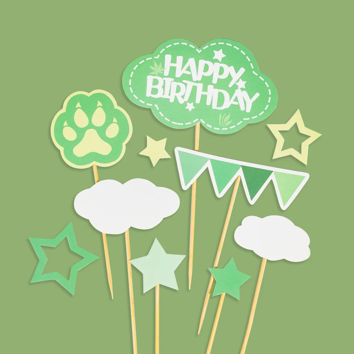 Карточка в виде динозавра бумажная животная торт ранранраннозавр лесное дерево