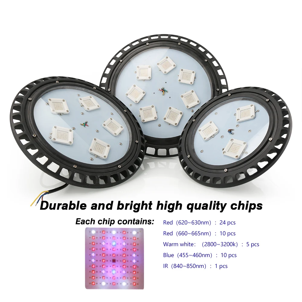 

300W 500W 700W UFO LED Grow Light COB Full Spectrum Plant Growing Lamp Fitolamp for Flowers Vegs Greenhouse Indoor Grow Tent