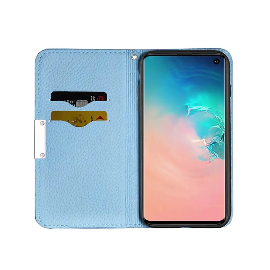 PU Leather Flip Case For Samsung S7 S8 S9 S10 J4 J6 Plus e Edge A10 A20 A30 A40 A50 A60 A70 A90 M40 Note 10 Pro Phone Case Cover