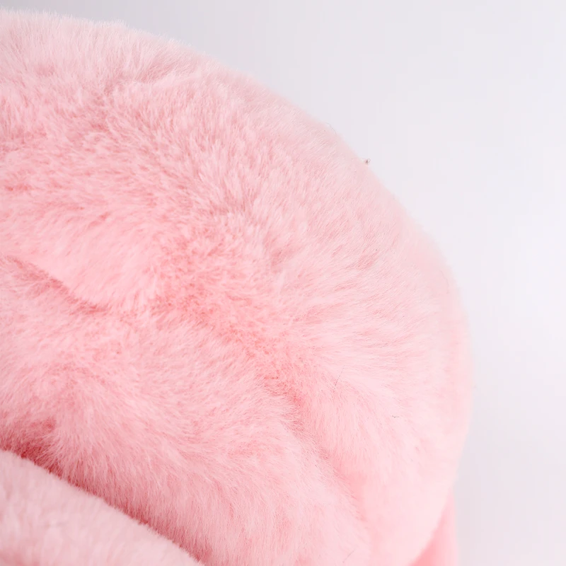 

New fur solid color ladies earmuffs autumn and winter warm and comfortable unisex skiing Fur headphones casque antibruit cute