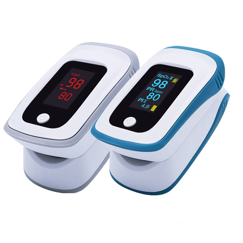 

Pulse Oximeter On The Finger Clip Heart Rate Monitor With Box oximetro de dedo Blood Oxygen Meter Saturatiemeter Pulsoximeter