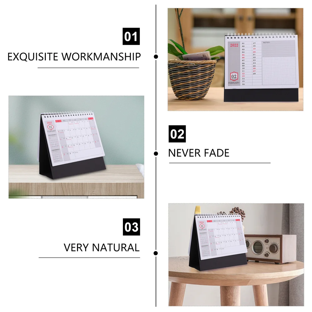 

1Pc 2022 English Desk Calendar Monthly Weekly Planner Large Schedule Calendar