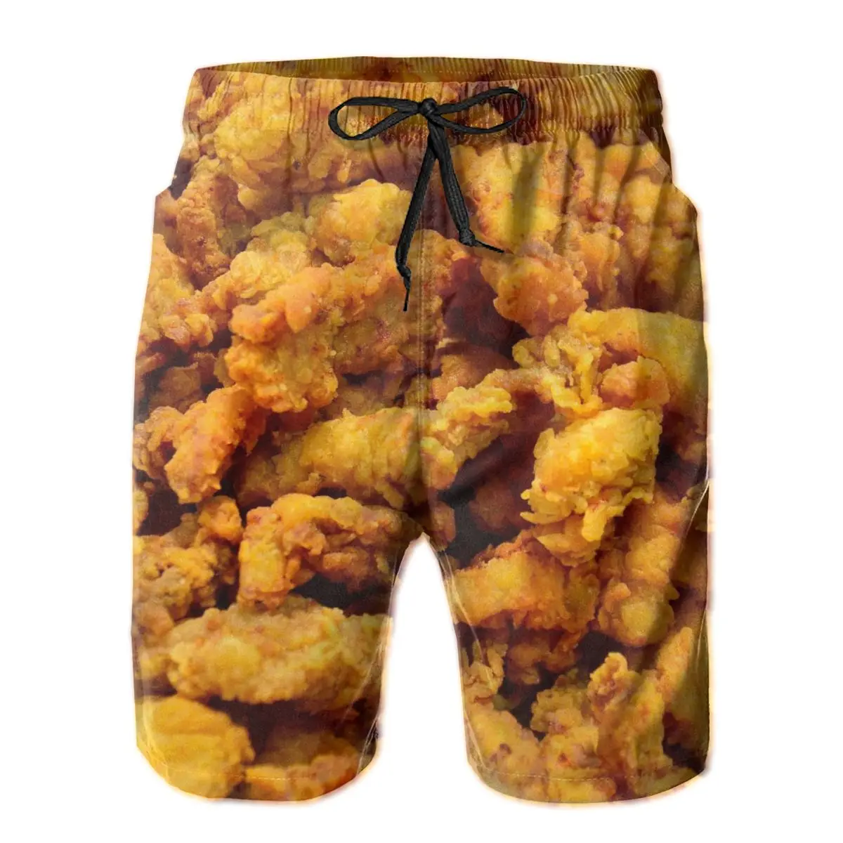 

Causal Breathable Quick Dry Humor Graphic Sports Korean Fried Chicken Male Shorts