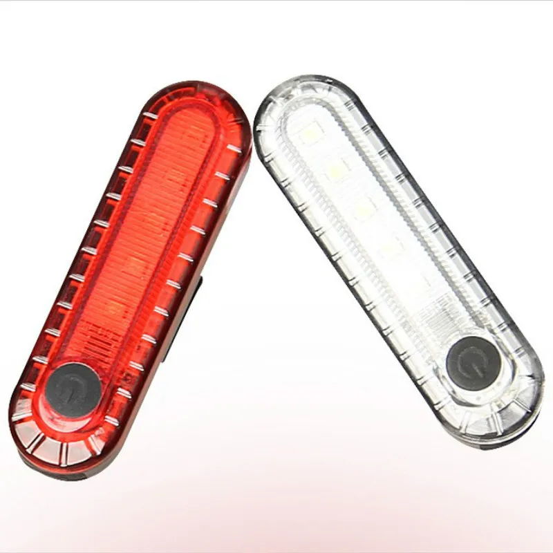 

Mountain bike riding equipment two color lightweight portable USB bicycle charging tail lamp night riding safety warning light