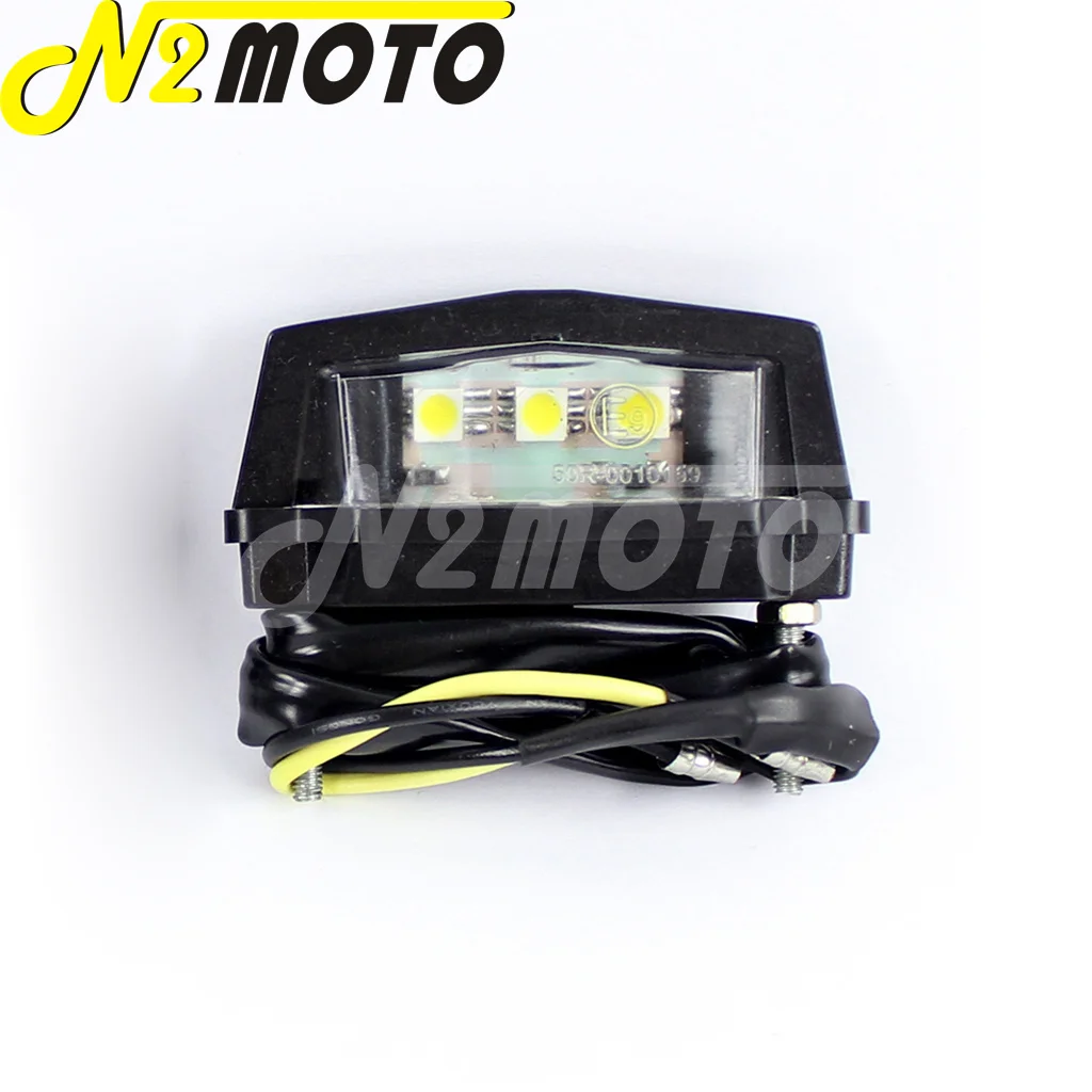 12 в E-mark E8 мотоциклетный черный номерной знак лампа для уличного велосипеда