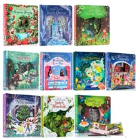 10 Book Usborne Peep Inside a Fairy Tale Child Kids Early Education English Cute Picture Bedtime Story 3D Cardboard Book Age 1-8