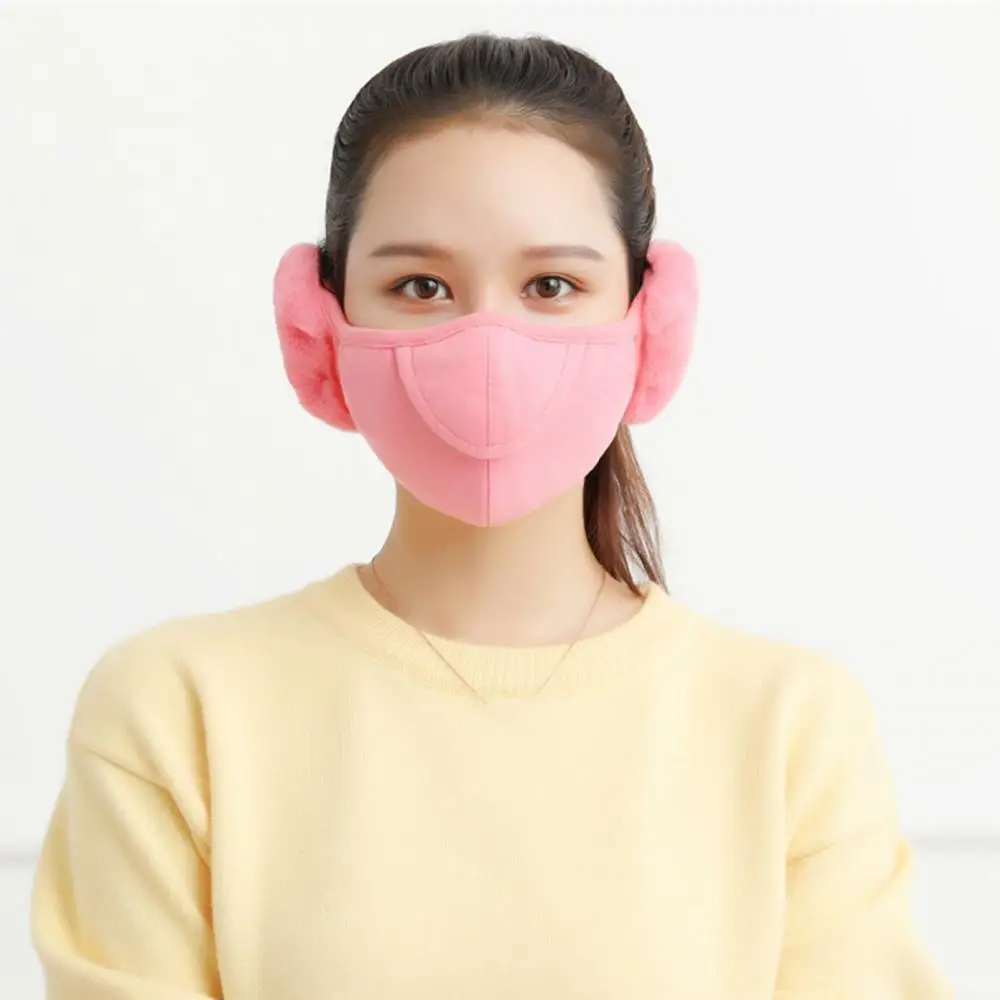 

Men Women Winter Two-in-one Earmuffs Warm Mask Dust-proof Cold-proof Riding Ear Muff Wrap Outdoor Windproof Band Ear Warmer 2020