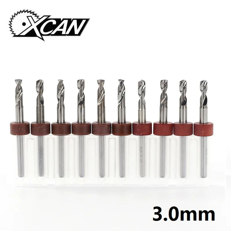 10pcs 3.0mm XCAN 10 шт. 2,1 мм до 3,0 мм PCB сверло Набор для сверления печатной платы твердосплавный станок с ЧПУ мини сверла - Цвет: 10pcs 3.0mm
